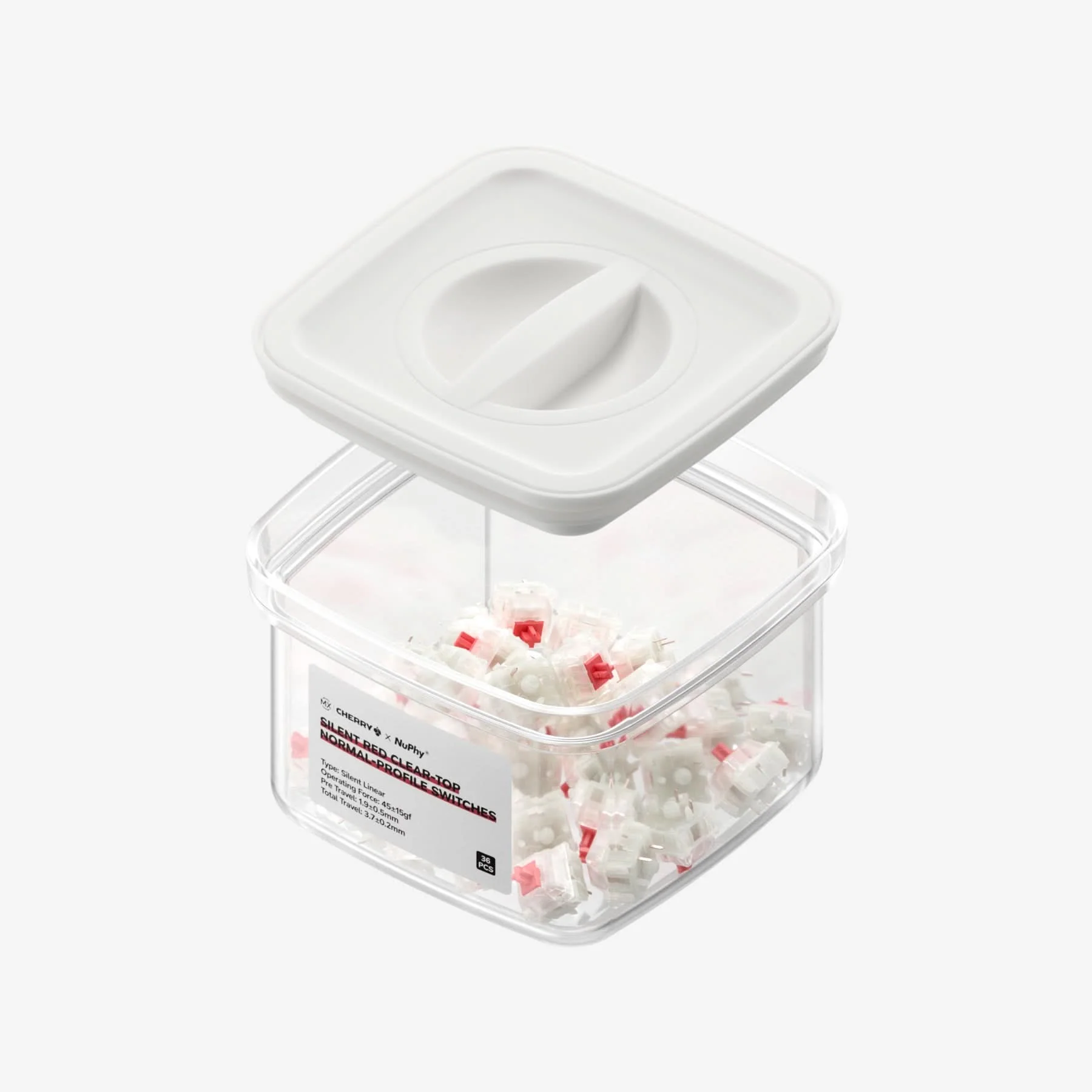 Cherry Silent Red Clear-Top Switches - Image 3